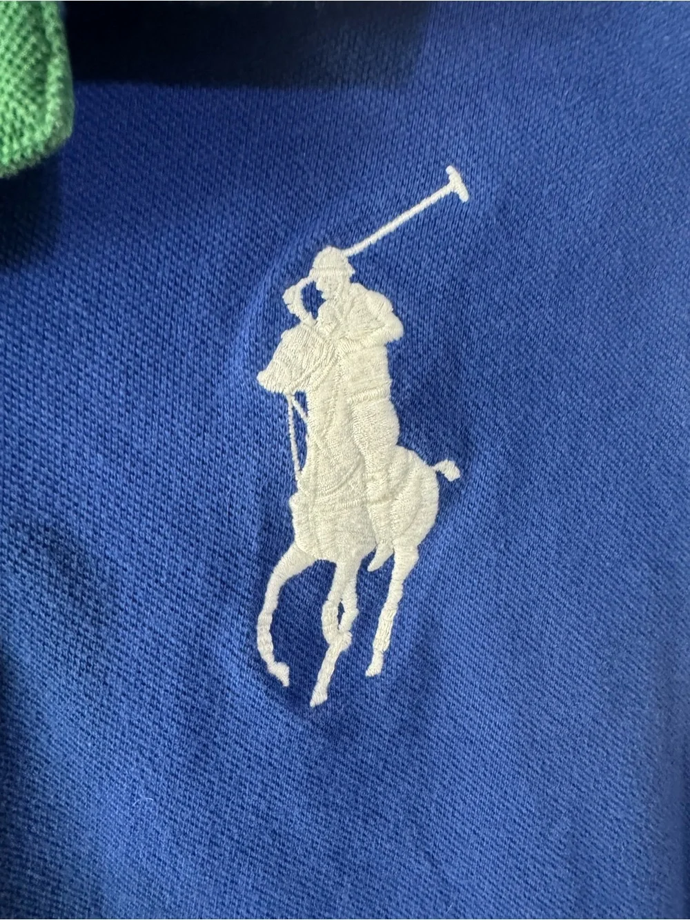 Ralph Lauren Colorblock Polo Shirt in Green, Blue, Yellow, Navy